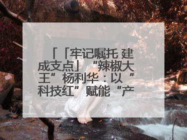 「牢记嘱托 建成支点」“辣椒大王”杨利华：以“科技红”赋能“产业绿”