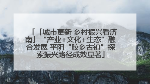 「城市更新 乡村振兴看济南」“产业+文化+生态”融合发展 平阴“胶乡古镇”探索振兴路径成效显著