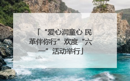 “爱心润童心 民革伴你行”欢度“六一”活动举行