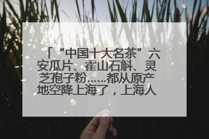 “中国十大名茶”六安瓜片、霍山石斛、灵芝孢子粉……都从原产地空降上海了，上海人这个周末得去农展中心逛逛咯～