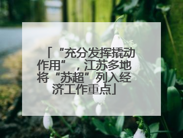 “充分发挥撬动作用”，江苏多地将“苏超”列入经济工作重点