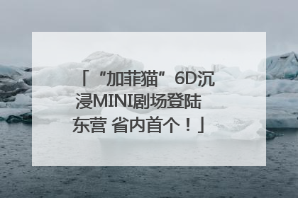 “加菲猫”6D沉浸MINI剧场登陆东营 省内首个！
