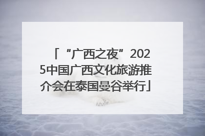 “广西之夜”2025中国广西文化旅游推介会在泰国曼谷举行