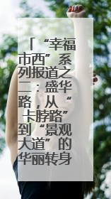 “幸福市西”系列报道之二：盛华路，从“卡脖路”到“景观大道”的华丽转身