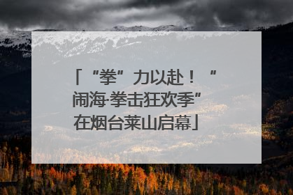 “拳”力以赴！“闹海·拳击狂欢季”在烟台莱山启幕