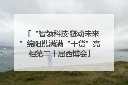“智领科技·链动未来”绵阳携满满“干货”亮相第二十届西博会