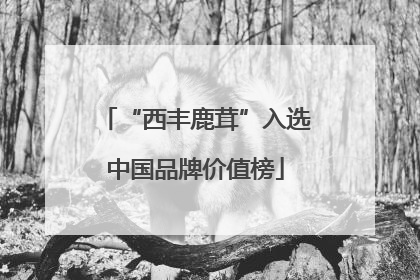 “西丰鹿茸”入选中国品牌价值榜