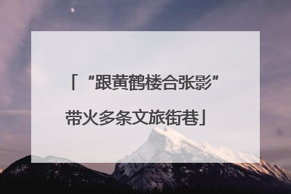 “跟黄鹤楼合张影”带火多条文旅街巷