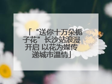 “送你十万朵栀子花”长沙站浪漫开启 以花为媒传递城市温情