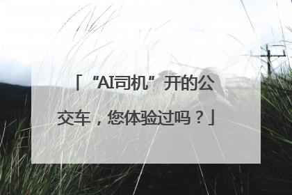“AI司机”开的公交车，您体验过吗？