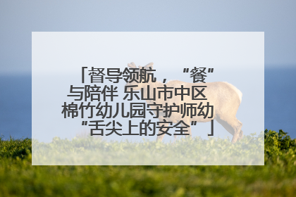 督导领航，“餐”与陪伴 乐山市中区棉竹幼儿园守护师幼“舌尖上的安全”