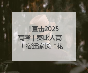 直击2025高考｜葵比人高！宿迁家长“花式送考”