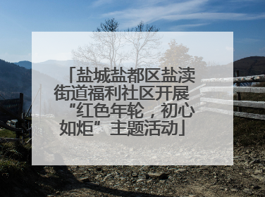 盐城盐都区盐渎街道福利社区开展“红色年轮，初心如炬”主题活动