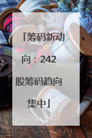 筹码新动向：242股筹码趋向集中