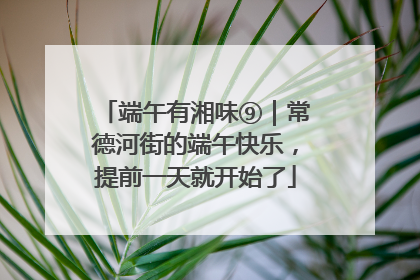 端午有湘味⑨｜常德河街的端午快乐，提前一天就开始了