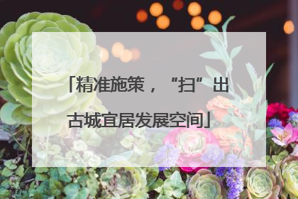 精准施策，“扫”出古城宜居发展空间