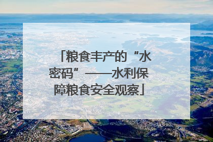 粮食丰产的“水密码”——水利保障粮食安全观察
