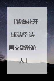 紫薇花开铺满径 诗画交融醉游人