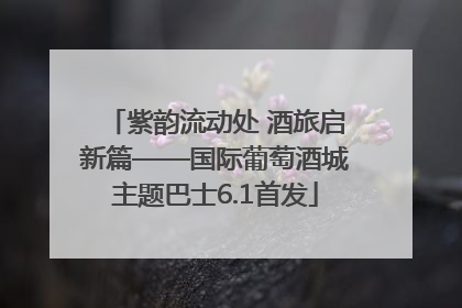 紫韵流动处 酒旅启新篇——国际葡萄酒城主题巴士6.1首发
