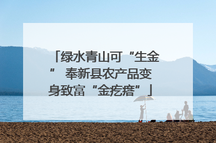 绿水青山可“生金” 奉新县农产品变身致富“金疙瘩”