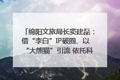 绵阳文旅局长窦建磊：借“李白”IP破圈、以“大熊猫”引流 依托科技优势绽放城市文旅魅力｜文旅局长说