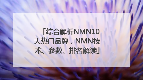 综合解析NMN10大热门品牌，NMN技术、参数、排名解读