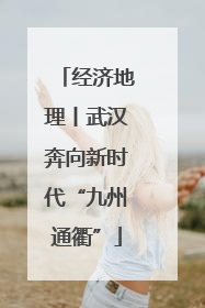 经济地理丨武汉奔向新时代“九州通衢”
