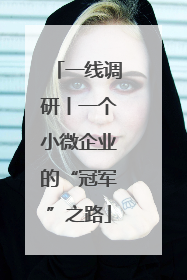 一线调研丨一个小微企业的“冠军”之路