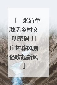 一张清单激活乡村文明密码 月庄村移风易俗吹起新风