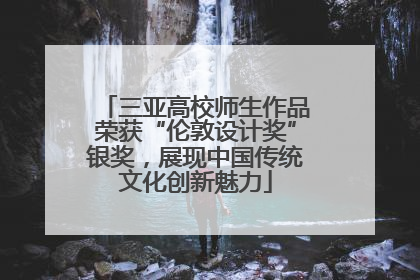 三亚高校师生作品荣获“伦敦设计奖”银奖，展现中国传统文化创新魅力
