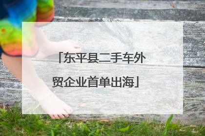东平县二手车外贸企业首单出海