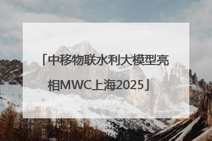 中移物联水利大模型亮相MWC上海2025