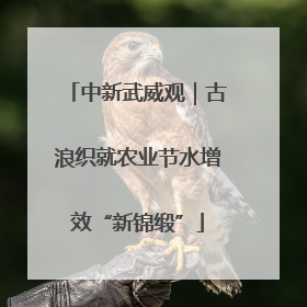中新武威观｜古浪织就农业节水增效“新锦缎”