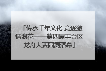 传承千年文化 竞逐激情浪花——第四届丰台区龙舟大赛圆满落幕