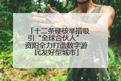 十二条硬核举措吸引“全球合伙人” 资阳全力打造数字游民友好型城市