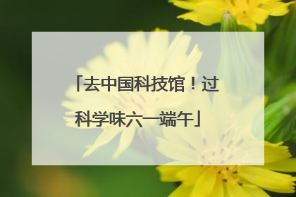 去中国科技馆！过科学味六一端午