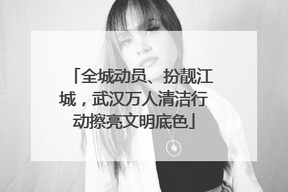 全城动员、扮靓江城，武汉万人清洁行动擦亮文明底色