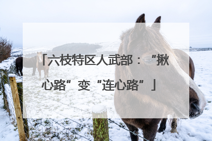 六枝特区人武部：“揪心路”变“连心路”