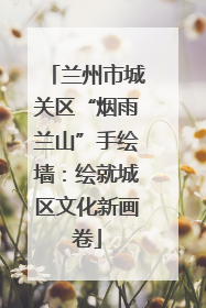 兰州市城关区“烟雨兰山”手绘墙：绘就城区文化新画卷