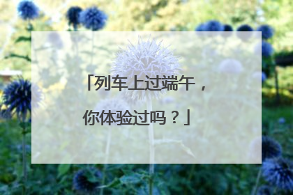列车上过端午，你体验过吗？