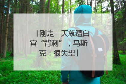 刚走一天就遭白宫“背刺”，马斯克：很失望