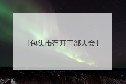 包头市召开干部大会
