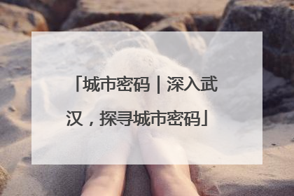 城市密码｜深入武汉，探寻城市密码