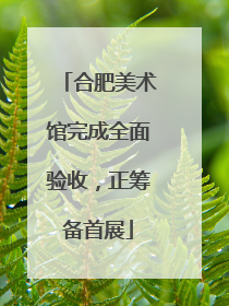 合肥美术馆完成全面验收，正筹备首展