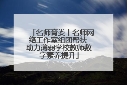 名师育娄丨名师网络工作室组团帮扶 助力薄弱学校教师数字素养提升