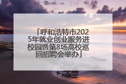 呼和浩特市2025年就业创业服务进校园暨第8场高校巡回招聘会举办