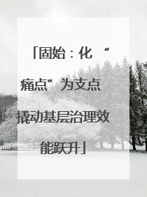 固始：化 “痛点”为支点 撬动基层治理效能跃升