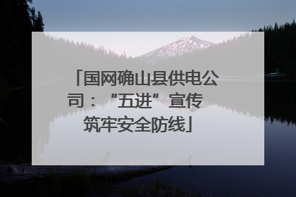 国网确山县供电公司：“五进”宣传 筑牢安全防线