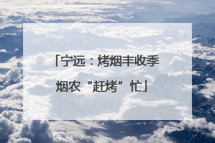 宁远：烤烟丰收季 烟农“赶烤”忙