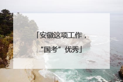 安徽这项工作，“国考”优秀